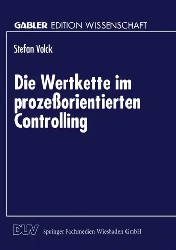 Cover of Die Wertkette Im Prozeßorientierten Controlling