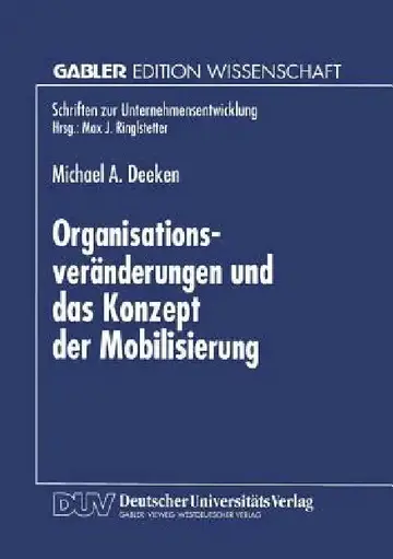 Cover of Organisationsveränderungen Und Das Konzept Der Mobilisierung
