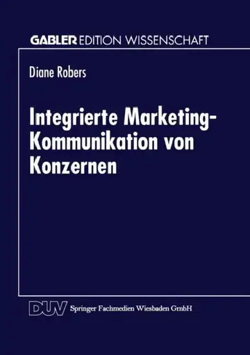 Cover of Integrierte Marketing-Kommunikation Von Konzernen