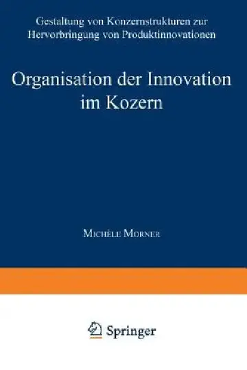 Cover of Organisation Der Innovation Im Konzern