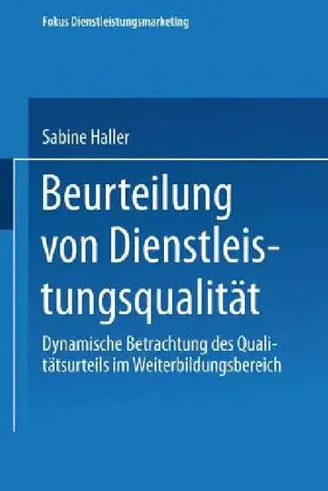 Cover of Beurteilung Von Dienstleistungsqualität