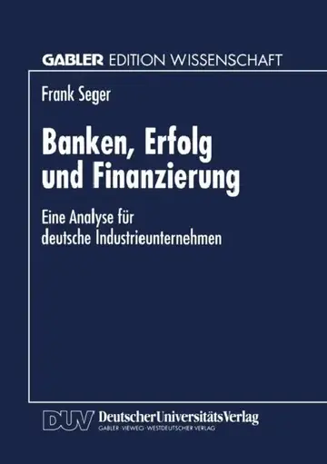 Cover of Banken, Erfolg Und Finanzierung