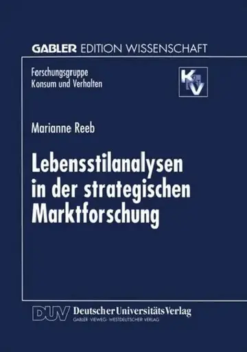 Cover of Lebensstilanalysen in Der Strategischen Marktforschung
