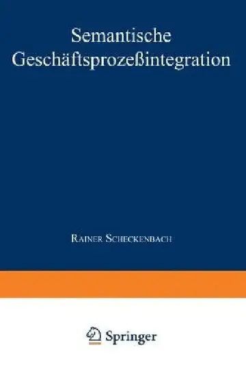 Cover of Semantische Geschäftsprozeßintegration