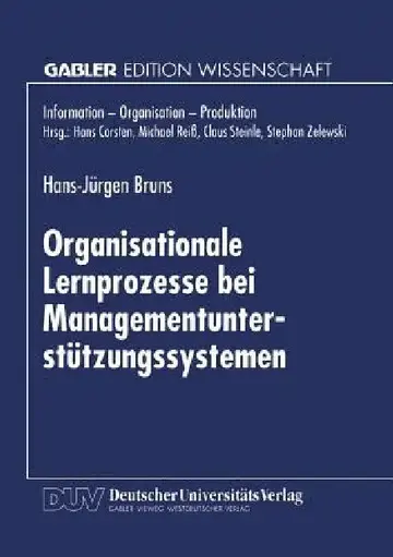 Cover of Organisationale Lernprozesse Bei Managementunterstützungssystemen