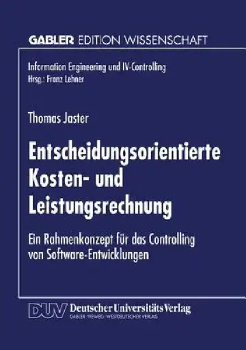 Cover of Entscheidungsorientierte Kosten- Und Leistungsrechnung
