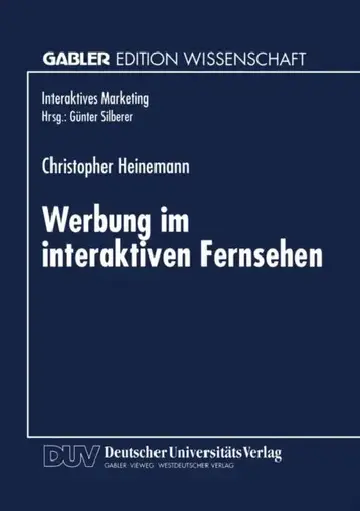 Cover of Werbung Im Interaktiven Fernsehen