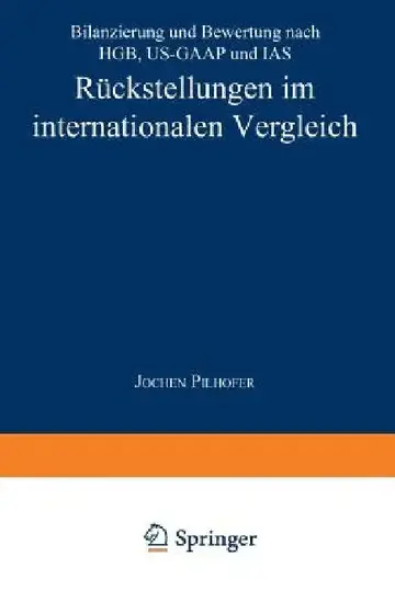 Cover of Rückstellungen Im Internationalen Vergleich