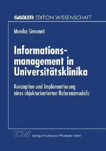 Cover of Informationsmanagement in Universitätsklinika