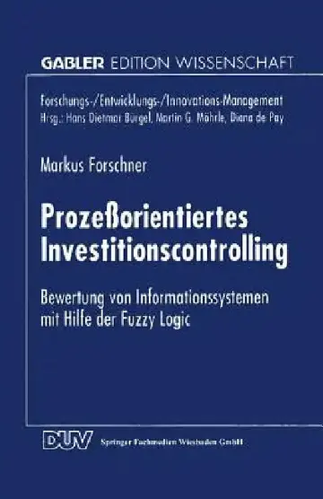 Cover of Prozeßorientiertes Investitionscontrolling