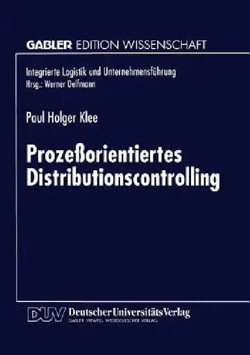 Cover of Prozeßorientiertes Distributionscontrolling