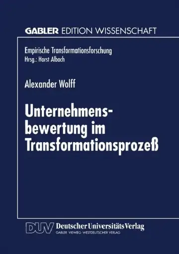 Cover of Unternehmensbewertung Im Transformationsprozeß