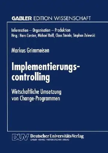 Cover of Implementierungscontrolling