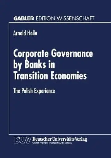 Cover of Corporate Governance by Banks in Transition Economies