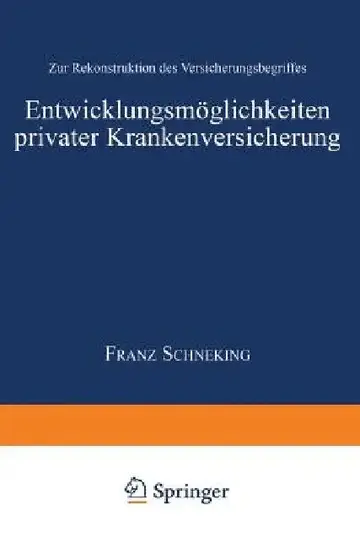 Cover of Entwicklungsmöglichkeiten Privater Krankenversicherung
