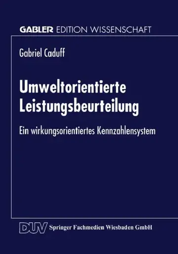 Cover of Umweltorientierte Leistungsbeurteilung