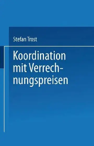 Cover of Koordination Mit Verrechnungspreisen
