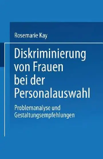Cover of Diskriminierung Von Frauen Bei Der Personalauswahl