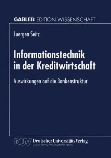 Cover of Informationstechnik in Der Kreditwirtschaft