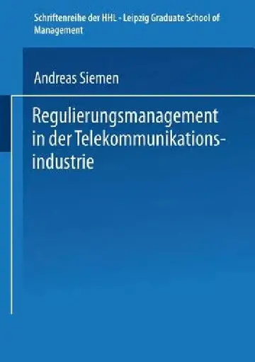 Cover of Regulierungsmanagement in Der Telekommunikationsindustrie