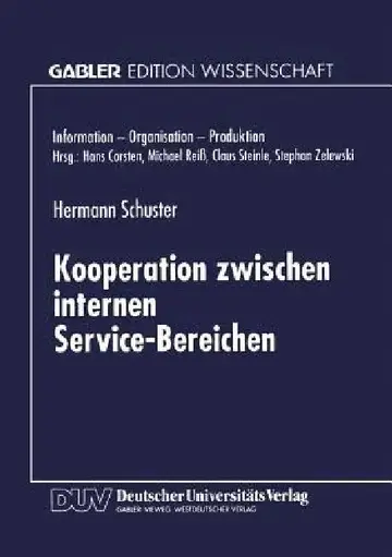 Cover of Kooperation Zwischen Internen Service-Bereichen