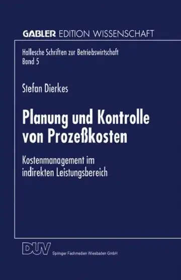 Cover of Planung Und Kontrolle Von Prozeßkosten