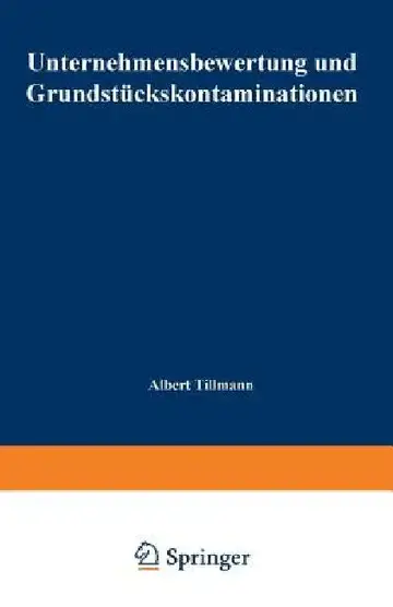 Cover of Unternehmensbewertung Und Grundstückskontaminationen