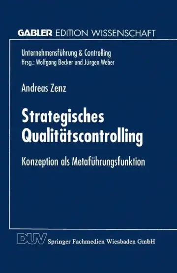 Cover of Strategisches Qualitätscontrolling