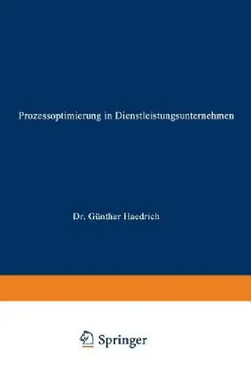 Cover of Prozessoptimierung in Dienstleistungsunternehmen