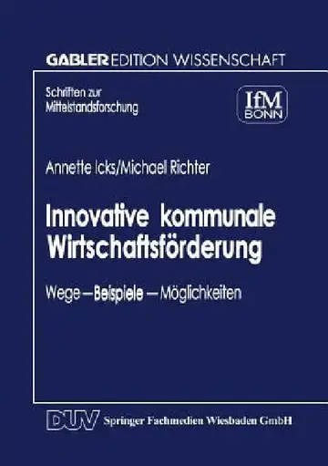 Cover of Innovative Kommunale Wirtschaftsförderung