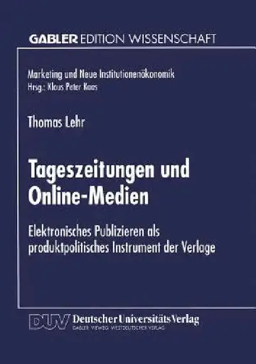 Cover of Tageszeitungen Und Online-Medien