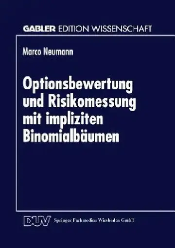 Cover of Optionsbewertung Und Risikomessung Mit Impliziten Binomialbäumen