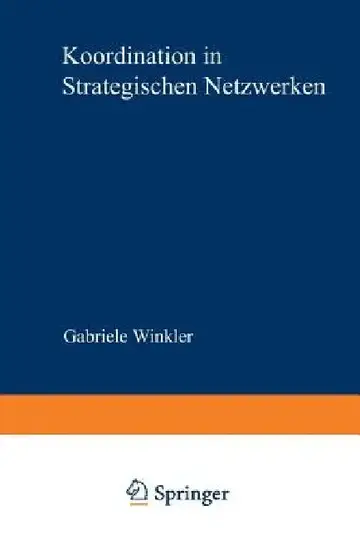 Cover of Koordination in Strategischen Netzwerken