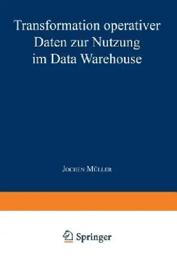 Cover of Transformation Operativer Daten Zur Nutzung Im Data Warehouse