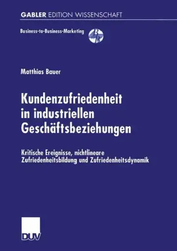 Cover of Kundenzufriedenheit in Industriellen Geschäftsbeziehungen