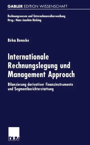 Cover of Internationale Rechnungslegung Und Management Approach