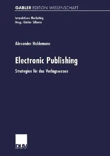 Cover of Electronic Publishing