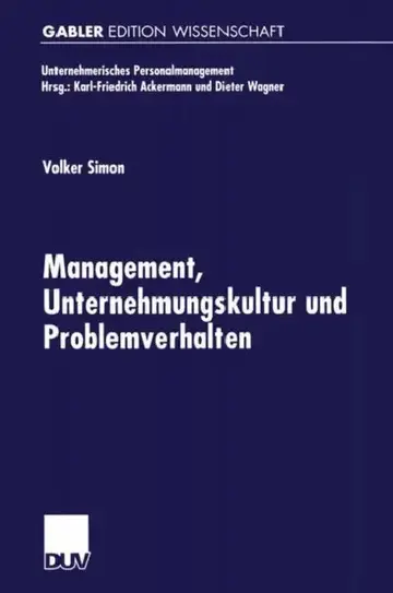 Cover of Management, Unternehmungskultur Und Problemverhalten