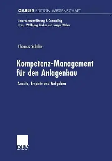 Cover of Kompetenz-Management Für Den Anlagenbau