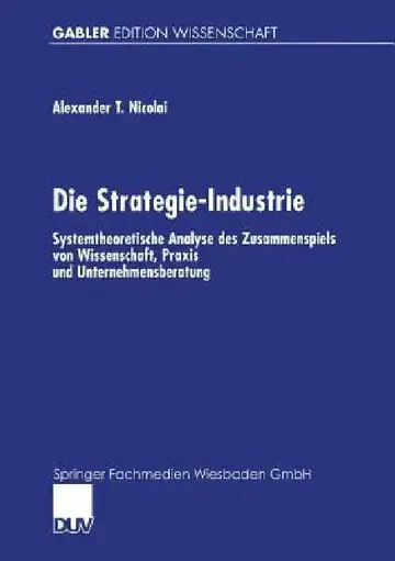 Cover of Die Strategie-Industrie