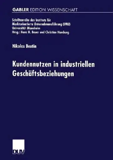 Cover of Kundennutzen in Industriellen Geschäftsbeziehungen