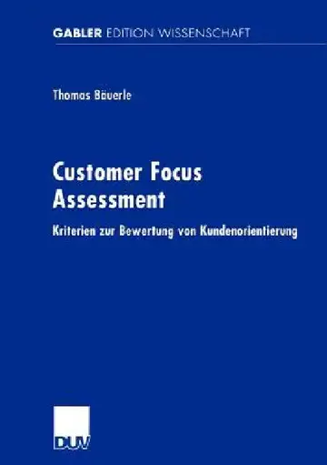 Cover of Customer Focus Assessment