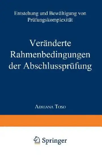 Cover of Veränderte Rahmenbedingungen Der Abschlussprüfung