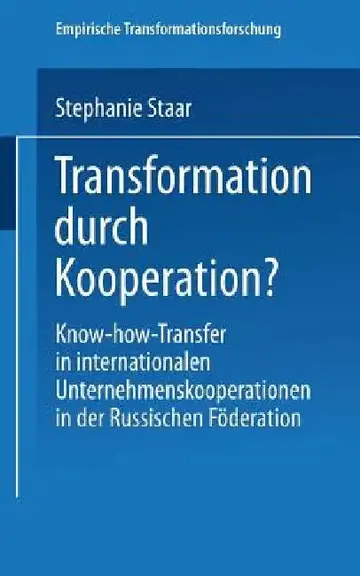 Cover of Transformation Durch Kooperation?
