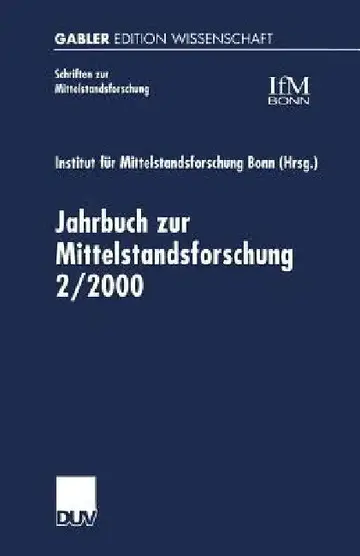 Cover of Jahrbuch Zur Mittelstandsforschung 2/2000