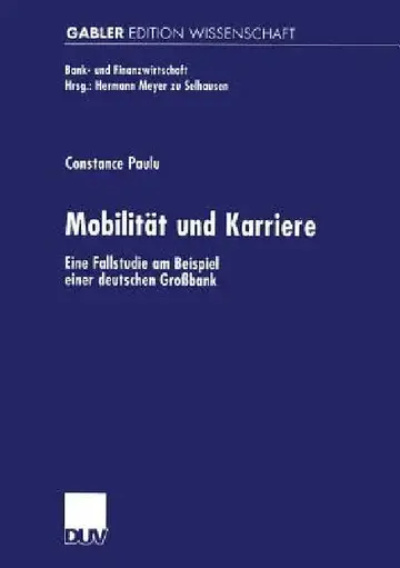 Cover of Mobilität Und Karriere