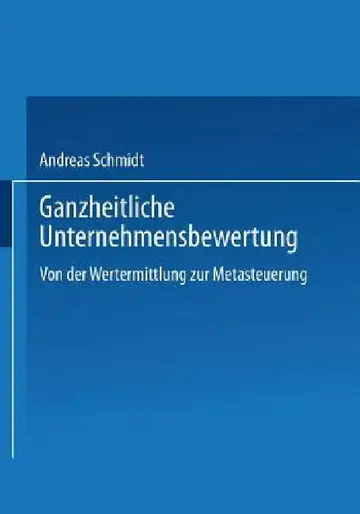 Cover of Ganzheitliche Unternehmensbewertung
