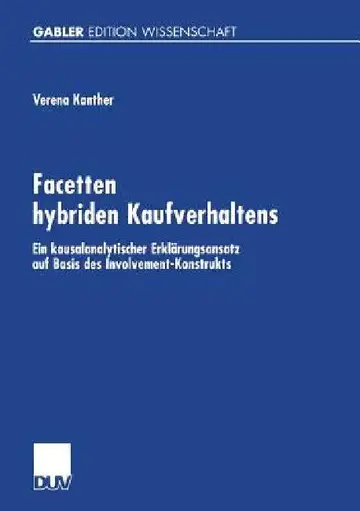 Cover of Facetten Hybriden Kaufverhaltens