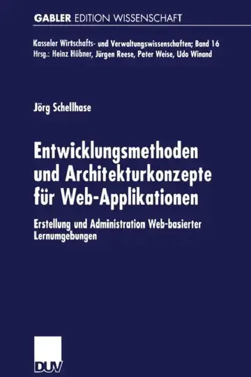 Cover of Entwicklungsmethoden Und Architekturkonzepte Für Web-Applikationen