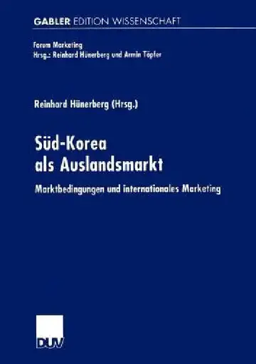 Cover of Süd-Korea ALS Auslandsmarkt